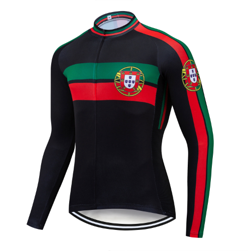 Portugal Men Cycling Jersey Long Sleeve