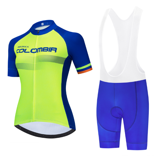 2025 Women's Fluorescent Green Cycling Apparel Set