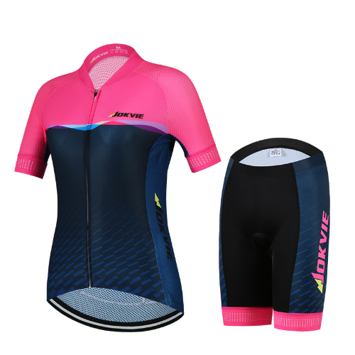 Jokvie 2025 Women's Pink Pro Cycling Jersey and Shorts