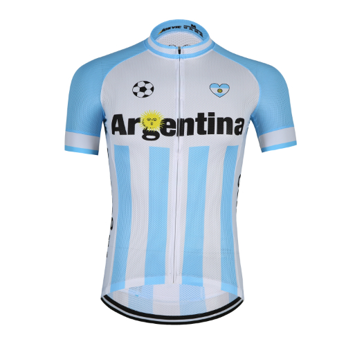 2025 Argentina Men's Summer Pro Cycling Jersey Short Sleeves